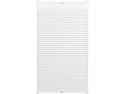 Gardinia EasyFix Plissee mit 2 Bedienschienen 55 cm x 130 cm Weiß