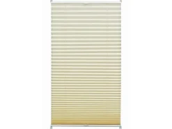Gardinia EasyFix Plissee mit 2 Bedienschienen 50 cm x 130 cm Elfenbein