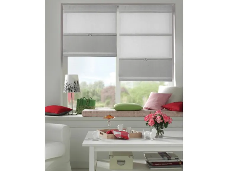 Gardinia Easyfix Raffrollo Magnetisch Grau 90 cm x 140 cm