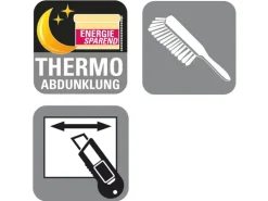 Gardinia EasyFix Rollo Thermo energiesparend 80 cm x 150 cm Weiß