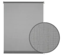 Gardinia EasyFix Rollo Uni 75 cm x 150 cm Hellgrau strukturiert