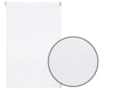 Gardinia EasyFix Rollo Uni 90 cm x 210 cm Reinweiß strukturiert