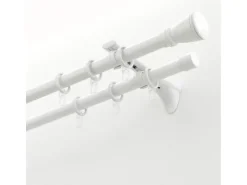 Gardinia Endstück Chicago Kappe für Ø 20 mm Weiß 2-er Pack