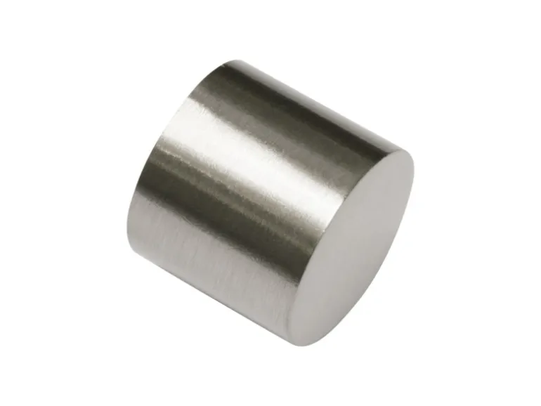 Gardinia Endstück Chicago Kappe für Ø 20 mm Edelstahloptik 2-er Pack