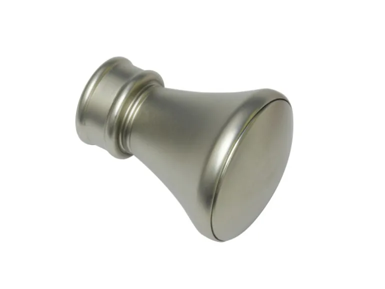 Gardinia Endstück Europa Lago für Ø 19 mm Silber-Satin