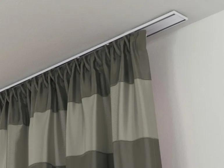Gardinia Endstück für Aluminium-Vorhangschiene 2-läufig Weiß 2-er Pack