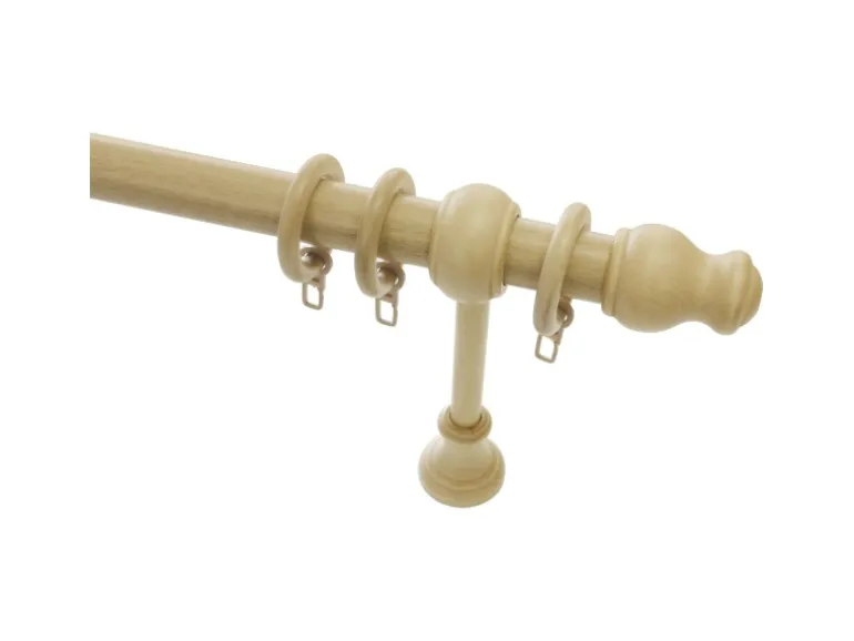 Gardinia Endstück Lugano für Ø 28 mm Natur