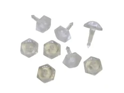 Gardinia Faltenstecker Transparent 50-er Pack