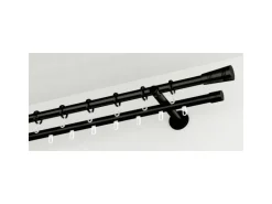 Gardinia Gardinenringe Chicago für Ø 20 mm Schwarz 10-er Pack