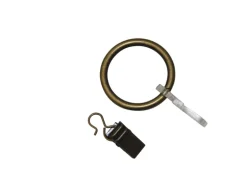 Gardinia Gardinenringe Europa für Ø 19 mm Messing-Antik 10-er Pack