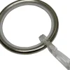 Gardinia Gardinenringe mit Gleiteinlage Edelstahl-Optik