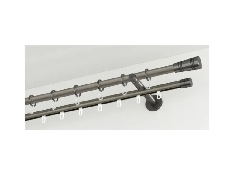 Gardinia Gardinenstange Chicago Ø 20 mm Titan 160 cm