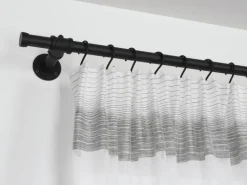 Gardinia Gardinenstange Industrial Home Ø 25 mm Schwarz 160 cm