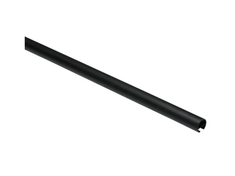 Gardinia Gardinenstange Memphis mit Innenlauf I Ø 16 mm Schwarz 160 cm