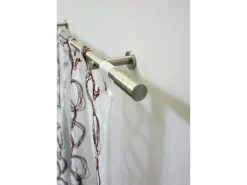 Gardinia Gardinenstangen-Set Zylinder Ø 20 mm Edelstahloptik 200 cm