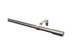 Gardinia Gardinenstangen-Set Zylinder Ø 16/19 mm Edelstahl 120 cm - 210 cm