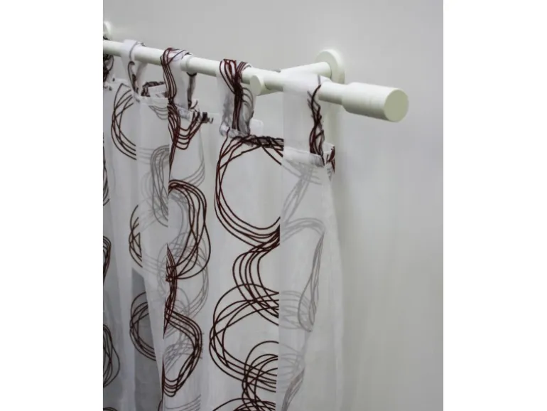 Gardinia Gardinenstangen-Set Elba 1-Lauf Ø 16/19 mm Ivory 120 cm - 210 cm