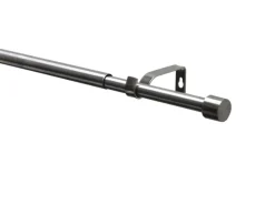 Gardinia Gardinenstangen-Set Kos Ø 16/19 mm Ausziehbar 190-340 cm Edelstahl