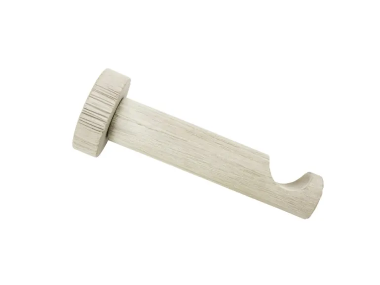 Gardinia Holz-Träger Country für Ø 25 mm offen 12 cm Castell Eiche