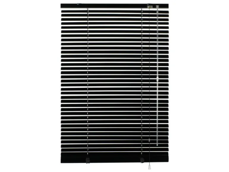Gardinia Jalousie Aluminium 50 cm x 175 cm Schwarz