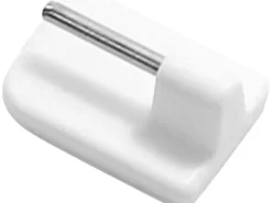 Gardinia Klebehaken für Vitragestangen Ø 11 mm Weiß 4-er Pack