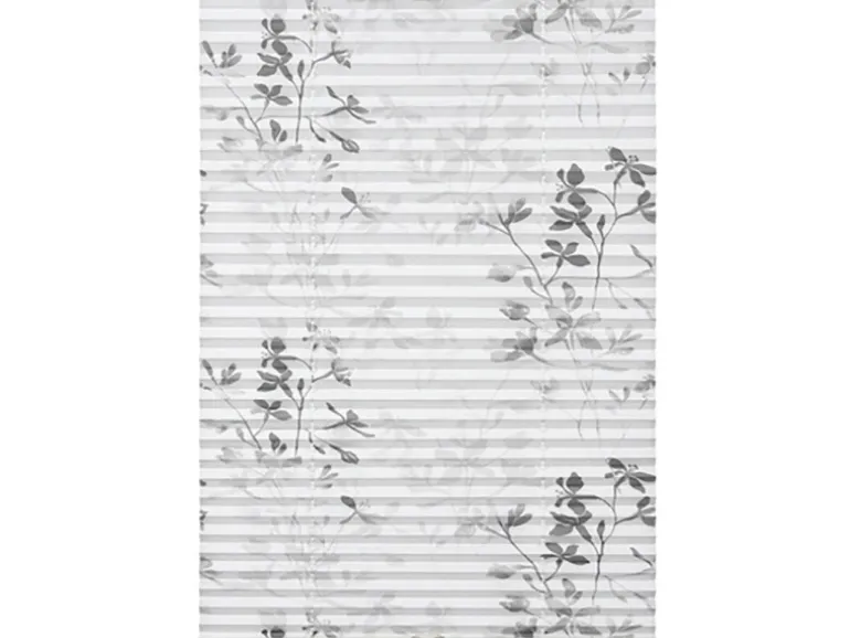 Gardinia Plissee Bella Blätter 70 cm x 130 cm Weiß
