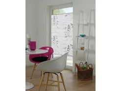 Gardinia Plissee Bella Blätter 50 cm x 130 cm Weiß