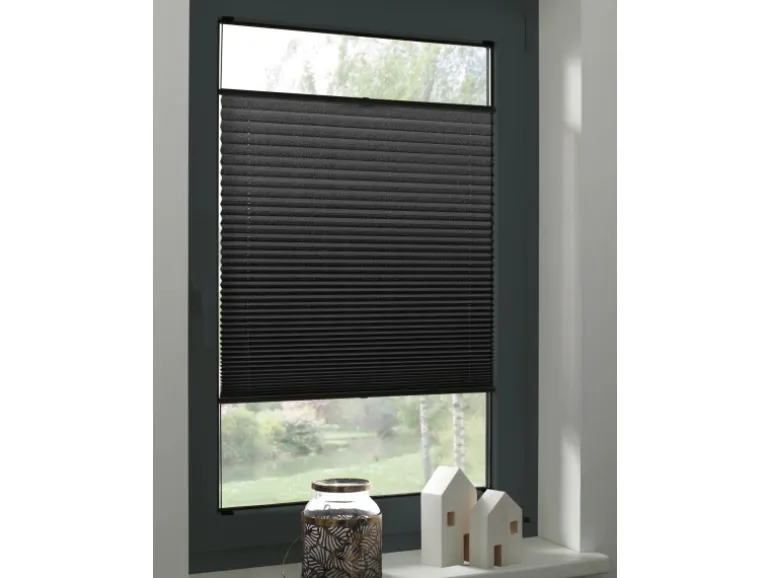 Gardinia Plissee Concept Tageslicht 40 cm x 130 cm Schwarz