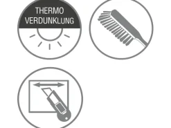 Gardinia Plissee Concept Thermo 50 cm x 130 cm Grau