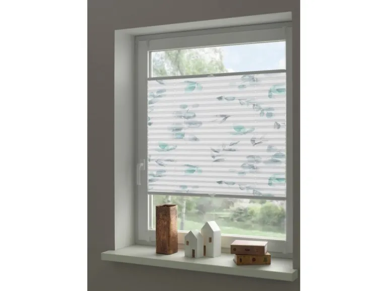 Gardinia Plissee Concept zum Klemmen 50 cm x 130 cm Dekor Zweig