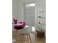 Gardinia Plissee Concept zum Klemmen 100 % Recycling Stoff 90 cm x 130 cm Grau