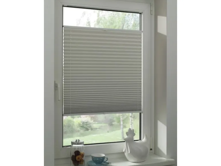 Gardinia Plissee Concept Thermo 80 cm x 130 cm Grau