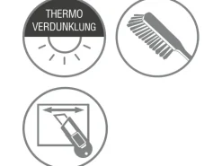 Gardinia Plissee Concept Thermo 70 cm x 130 cm Grau
