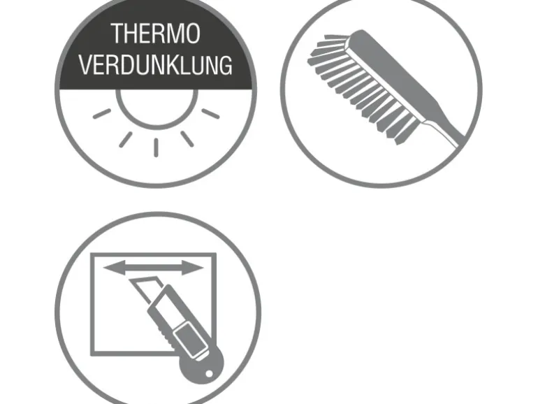 Gardinia Plissee Concept Thermo 70 cm x 130 cm Weiß