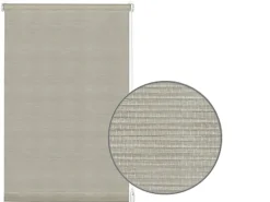 Gardinia Rollo EasyFix Natur 120 cm x 150 cm Grau-Melange