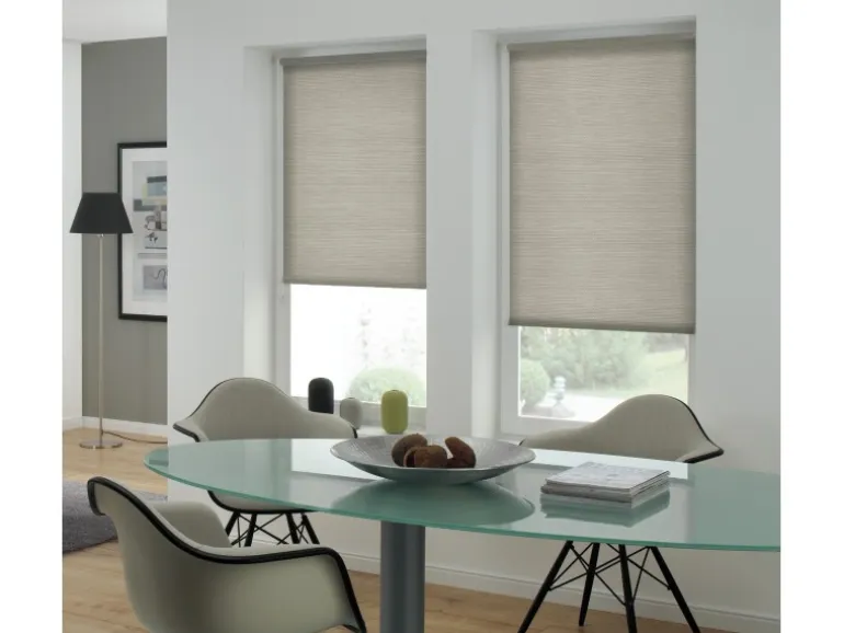 Gardinia Rollo EasyFix Natur 120 cm x 150 cm Grau-Melange