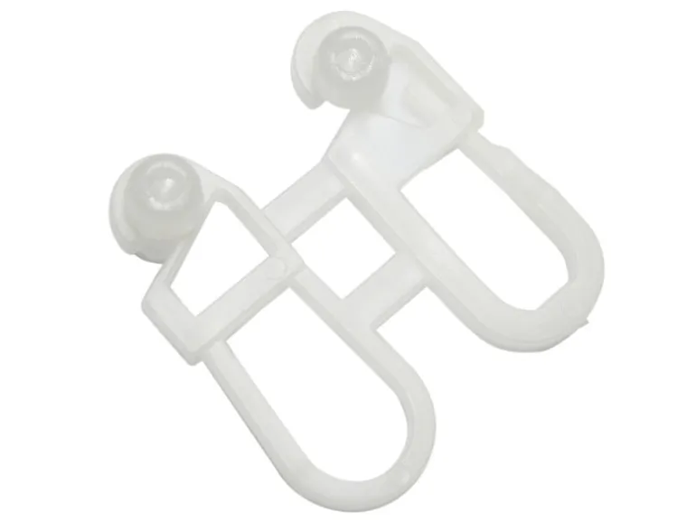 Gardinia Rollringe für Schleuderstab Weiß 6-er Pack