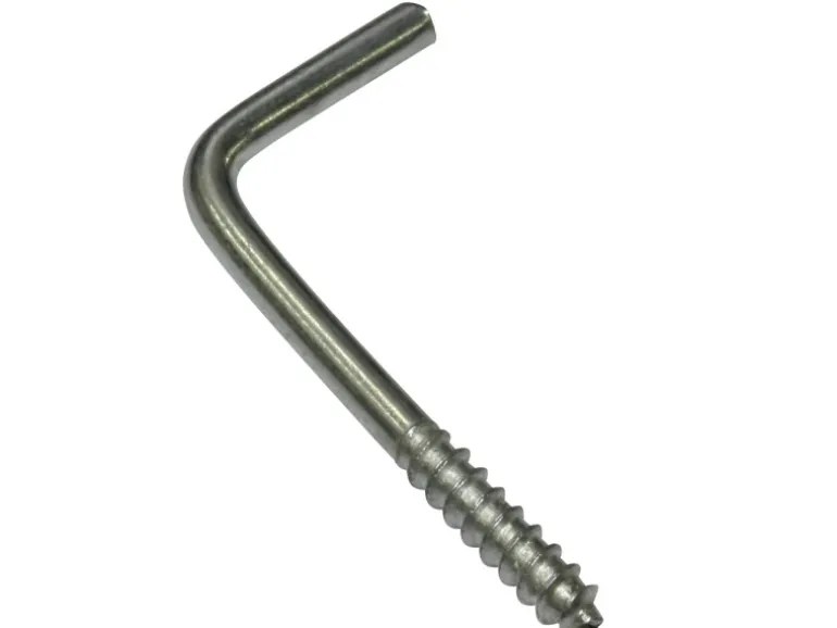 Gardinia Schraubhaken für Vitragestangen Silber-Matt 2,5 cm 20-er Pack
