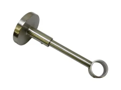 Gardinia Träger Chicago für Ø 20 mm geschlossen Edelstahloptik 12 cm