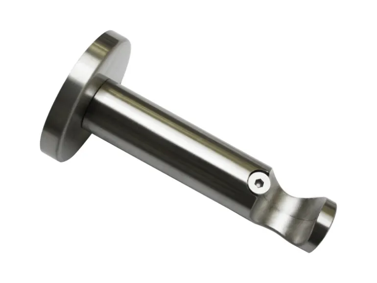 Gardinia Träger Chicago für Ø 20 mm offen Edelstahloptik 8 cm