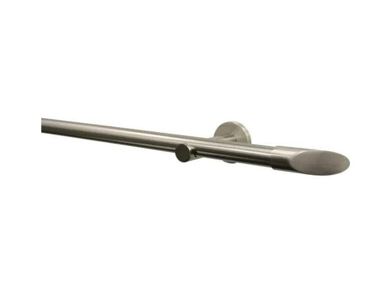 Gardinia Träger Chicago für Ø 20 mm offen Edelstahloptik 8 cm