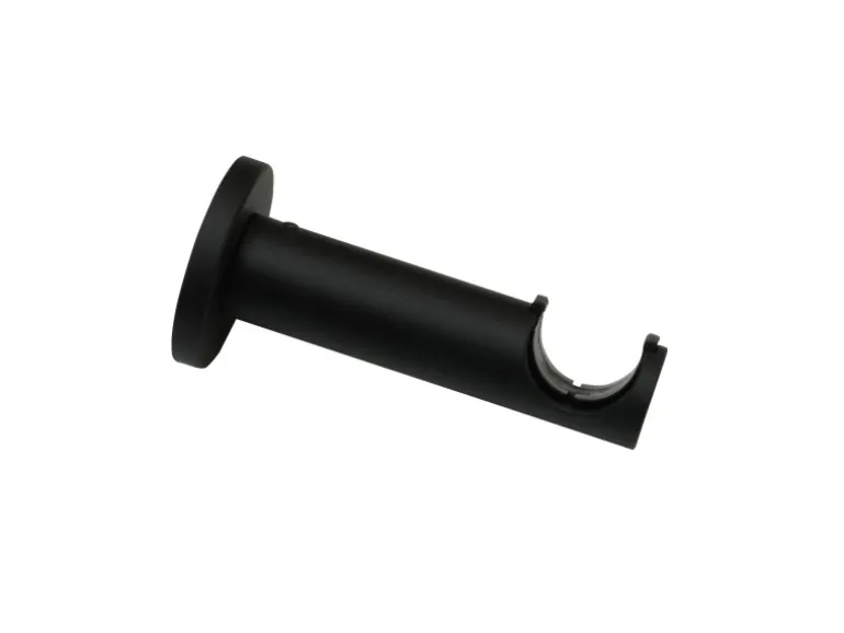 Gardinia Träger Denver offen für Ø 25 mm 9 cm Schwarz Matt