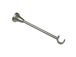 Gardinia Träger Europa für Ø 19 mm offen Silber-Satin 20 cm