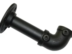 Gardinia Träger Industrial Home für Gardinenstange Ø 25 mm Schwarz 10 cm