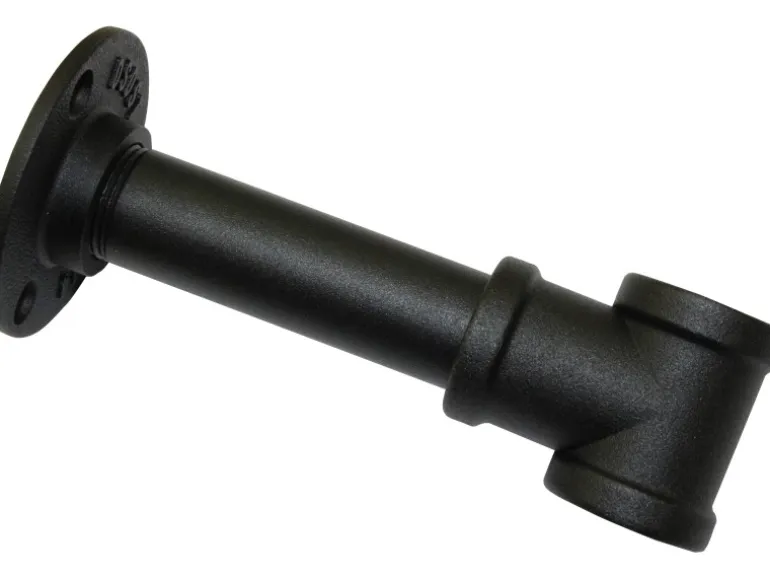 Gardinia Träger Industrial Home für Gardinenstange Ø 25 mm Schwarz 10 cm