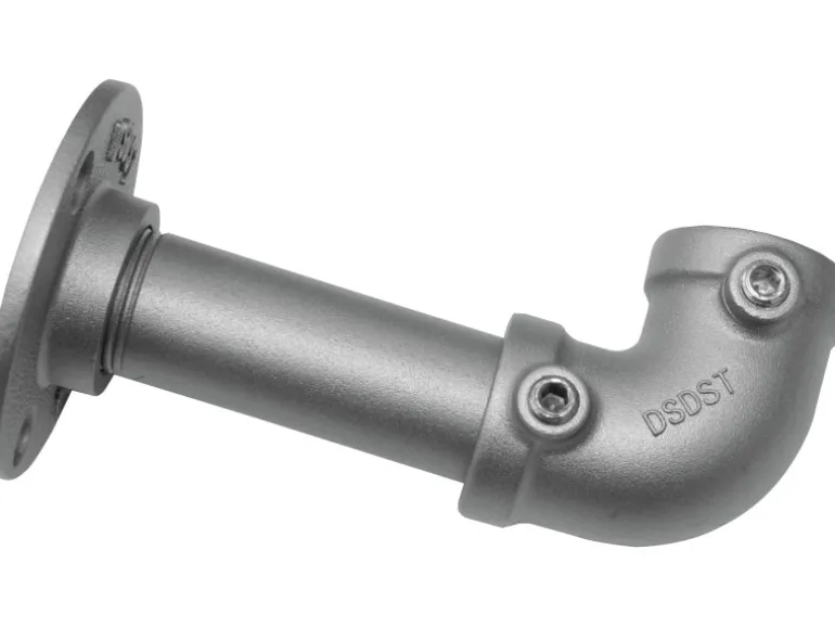 Gardinia Träger Industrial Home für Gardinenstange Ø 25 mm Silber 10 cm