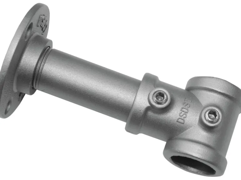 Gardinia Träger Industrial Home für Gardinenstange Ø 25 mm Silber 10 cm
