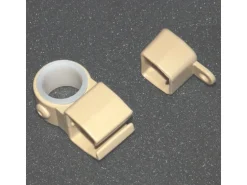 Gardinia U-Halter mit Endkappen Bronze 2-er Pack