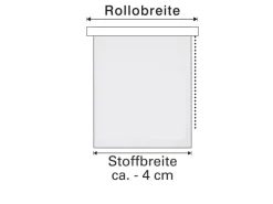 Gardinia Verdunkelungsrollo Thermo Streifen 92 cm x 180 cm Weiß