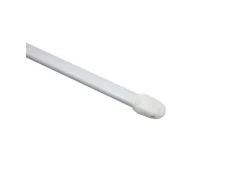 Gardinia Vitragestange flachoval Ø 11 mm Weiß 50 cm - 80 cm 2-er Pack